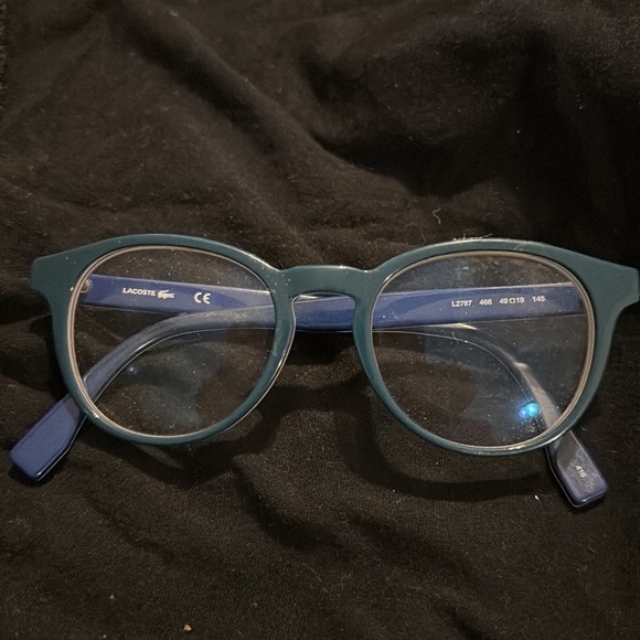 Lacoste (frames) only blue white trim pink white alligator temples - Picture 3 of 4